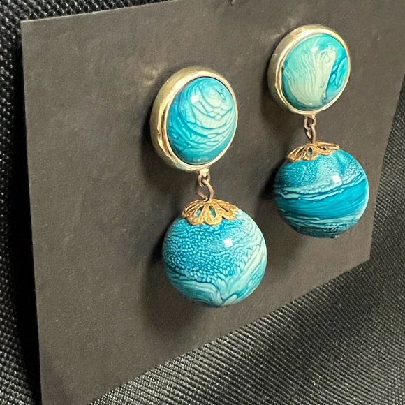 Post dangle earrings. Earth Vibe. - Picture 7 of 8